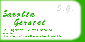 sarolta gerstel business card